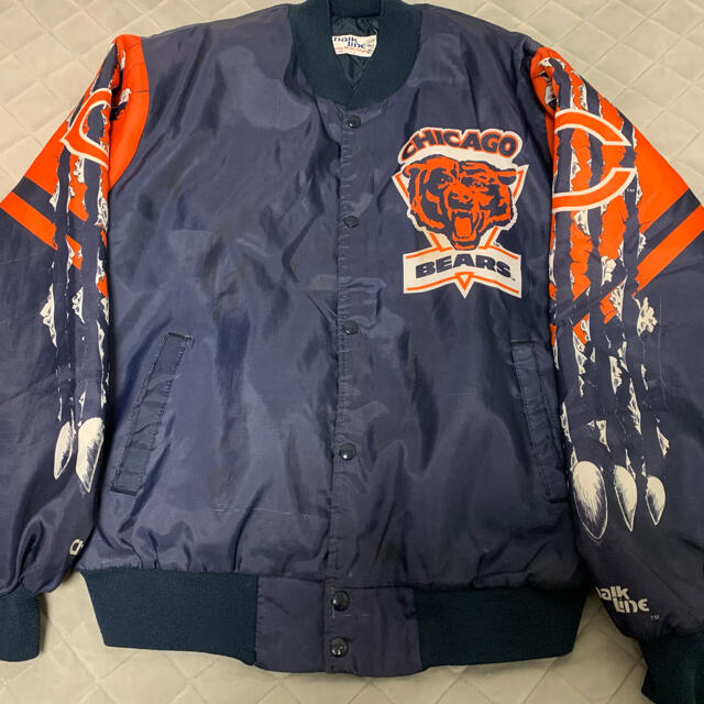 ビンテージ　CHICAGO BEARS　ジャケット　NFL CHALK LINE