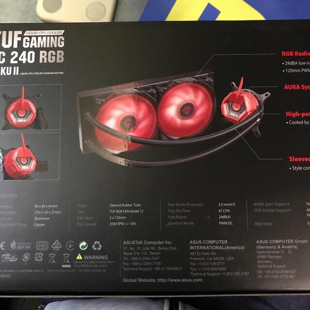 TUF Gaming LC 240 RGB シャア専用ザクII CPUクーラー 【高額売筋