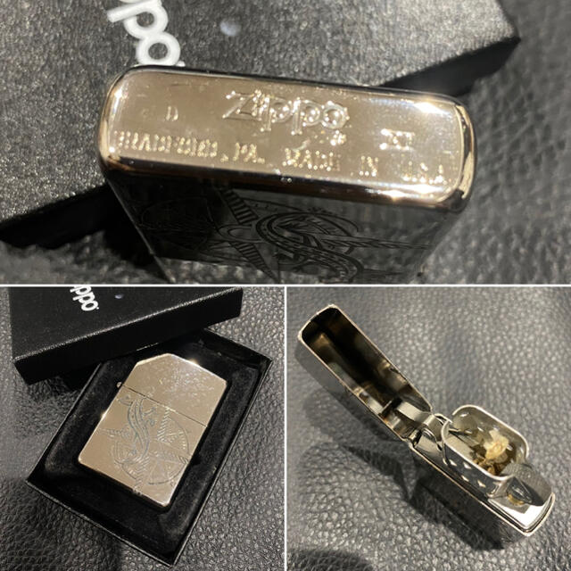 ZIPPO(ジッポー)の【ZIPPO】Marlboro マルボロ トカゲ・コンパス 懸賞品 箱付き メンズのファッション小物(タバコグッズ)の商品写真