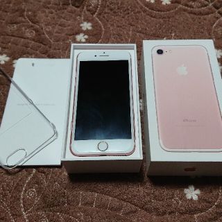 アイフォーン(iPhone)の【美品】iPhone 7 Rose Gold 32 GB SIMフリー(スマートフォン本体)