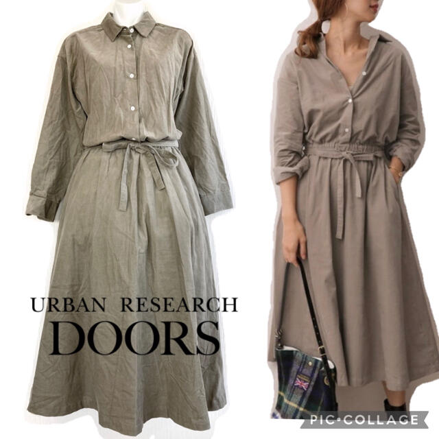 URBAN RESEARCH DOORS(アーバンリサーチドアーズ)のアーバンリサーチドアーズ　コーデュロイワンピース  レディースのワンピース(ロングワンピース/マキシワンピース)の商品写真