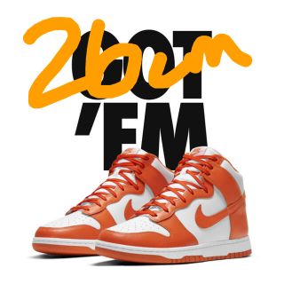 ナイキ(NIKE)のNIKE DUNK HIGH Orange Blaze 26cm(スニーカー)