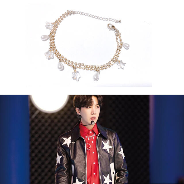 防弾少年団(BTS)(ボウダンショウネンダン)の防弾少年団 BTS J-HOPE着用 shining starブレスレット レディースのアクセサリー(ブレスレット/バングル)の商品写真