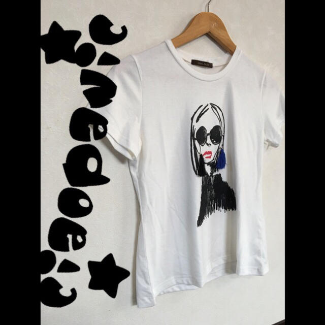 Ciaopanic(チャオパニック)のciaopanic★タッセル付きプリントTシャツ★w レディースのトップス(Tシャツ(半袖/袖なし))の商品写真