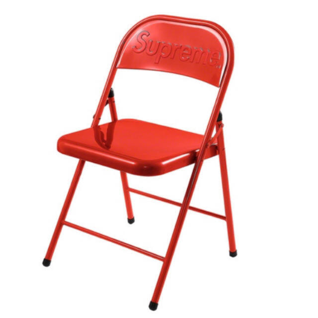 Metal Folding Chair Red 椅子 シュプリーム 未使用-