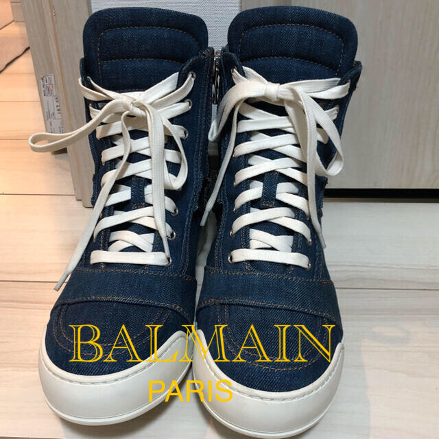 [希少 新品未使用]BALMAIN LOW TOP LACE スニーカー