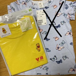 ユニクロ(UNIQLO)の新品　半袖Tシャツ　80 ユニクロ (Ｔシャツ)