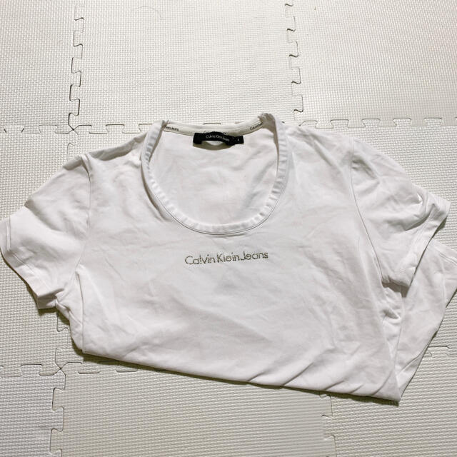 Calvin Klein(カルバンクライン)のカルバンクライン 白Tシャツ レディースのトップス(Tシャツ(半袖/袖なし))の商品写真