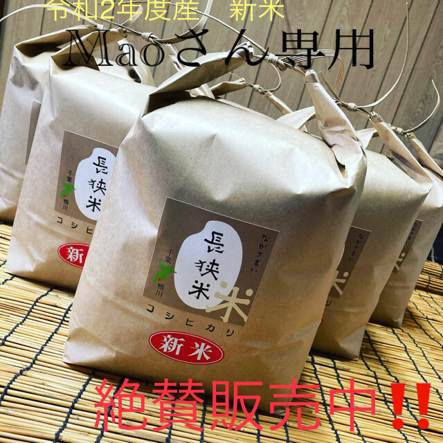 ⭐️千葉県鴨川産⭐️長狭米コシヒカリ100% 10kg✖️2個食品/飲料/酒