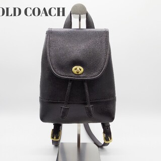 コーチ(COACH)の≪可愛い≫オールドコーチ COACH リュック ヴィンテージ 黒 ブラック(リュック/バックパック)