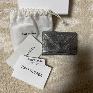 バレンシアガ(Balenciaga)のバレンシアガ　ミニ財布　シルバーメタリック(財布)