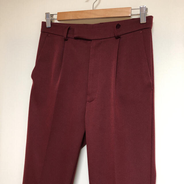 flare pants boots cut Burgundy red メンズのパンツ(スラックス)の商品写真