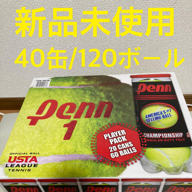 レギュラーデューティー【新品・未開封】 Penn ペン　テニスボール40缶/120ボール