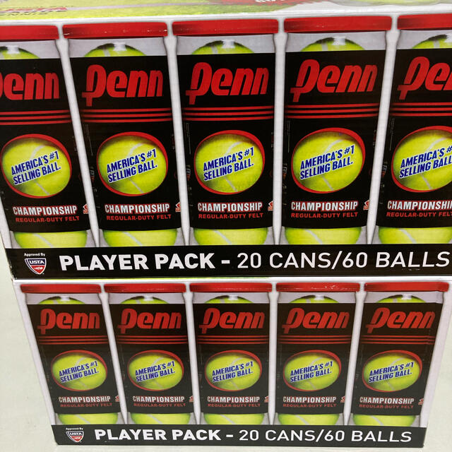 【新品・未開封】 Penn ペン　テニスボール40缶/120ボール