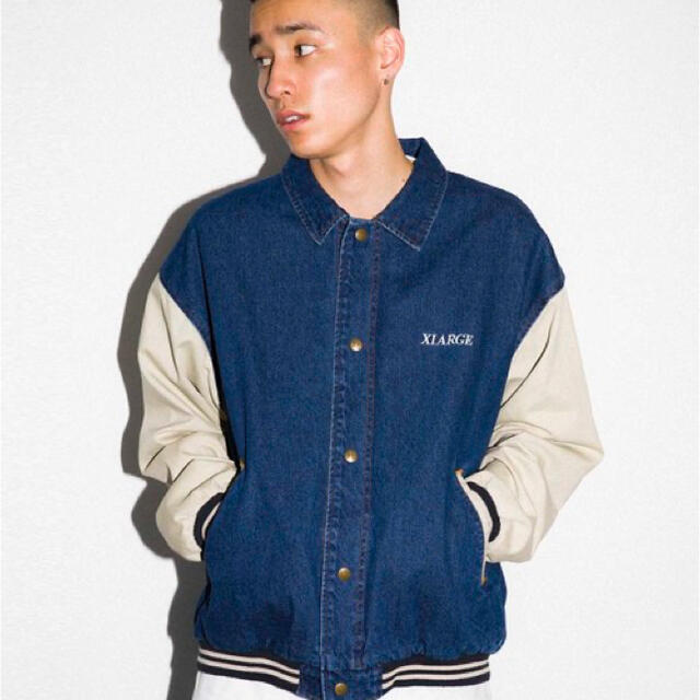 XLARGE - XLARGE DENIM VARSITY JACKETの通販 by m's shop｜エクストラ ...