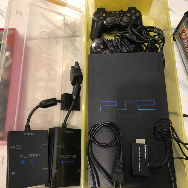 PlayStation2(プレイステーション2)のプレステ2 PlayStation2 プレイステーション2 ゲームセット エンタメ/ホビーのゲームソフト/ゲーム機本体(家庭用ゲームソフト)の商品写真