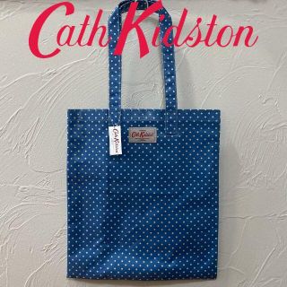 キャスキッドソン(Cath Kidston)の新品 キャスキッドソン ブックバッグラージ ミニドットロイヤルブルー(トートバッグ)