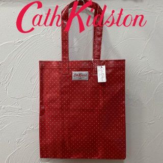 キャスキッドソン(Cath Kidston)の新品 キャスキッドソン ブックバッグラージ ミニドットレッド(トートバッグ)