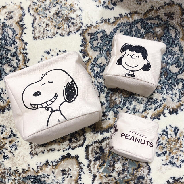 PEANUTS(ピーナッツ)のスヌーピー収納ボックス3点セット エンタメ/ホビーのおもちゃ/ぬいぐるみ(キャラクターグッズ)の商品写真