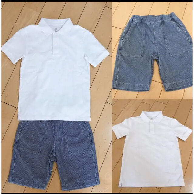 Uniqlo ポロシャツ140 ショートパンツ130 夏の帰省におすすめ 名前跡なし の通販 By 雷まま ユニクロならラクマ