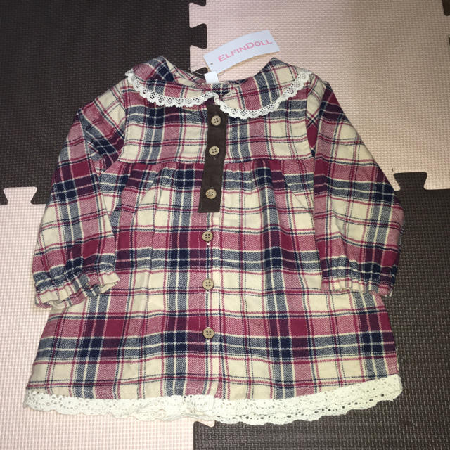 西松屋(ニシマツヤ)の新品未使用 80サイズ  キッズ/ベビー/マタニティのキッズ服女の子用(90cm~)(ワンピース)の商品写真