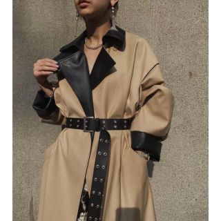 アメリヴィンテージ(Ameri VINTAGE)のFAKE LEATHER DOCKING COAT(トレンチコート)