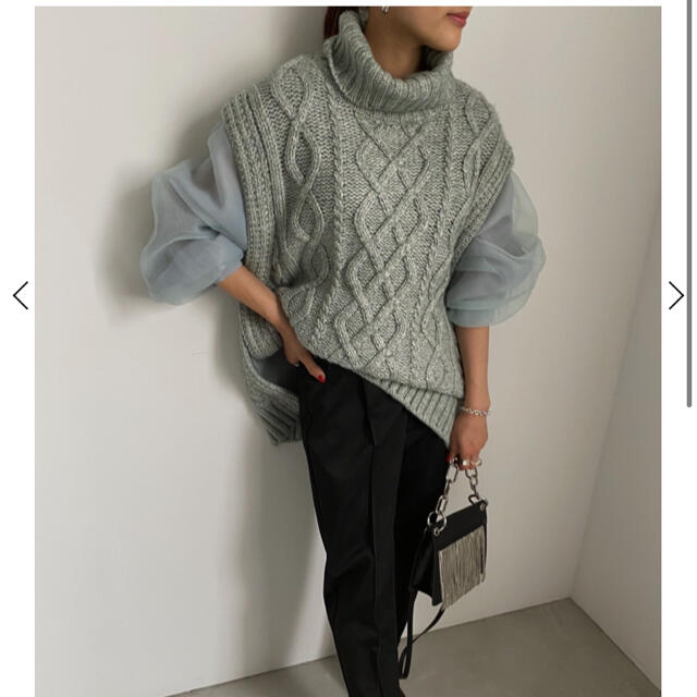 Ameri VINTAGE(アメリヴィンテージ)のUNDRESSED COTTON CANDY SLEEVE KNIT レディースのトップス(ニット/セーター)の商品写真