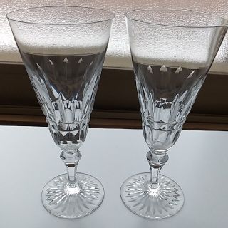 バカラ(Baccarat)の【極美品】BACCARAT バカラ バッキンガム シャンパンフルート 2客セット(グラス/カップ)