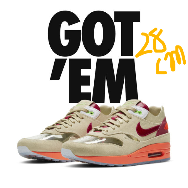 NIKE air max 1 clot 28 snkrs ナイキ クロットnet