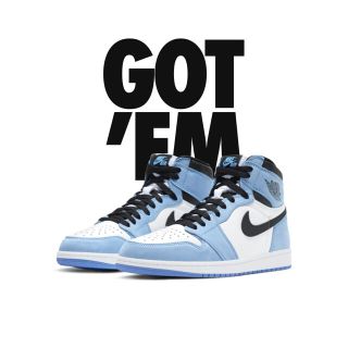 ナイキ(NIKE)のJORDAN 1 RETRO HIGH OG UNIVERSITY BLUE(スニーカー)