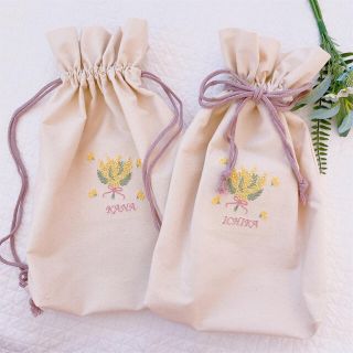 Aya様専用出品　名前刺繍オーダーバッグ(バッグ/レッスンバッグ)