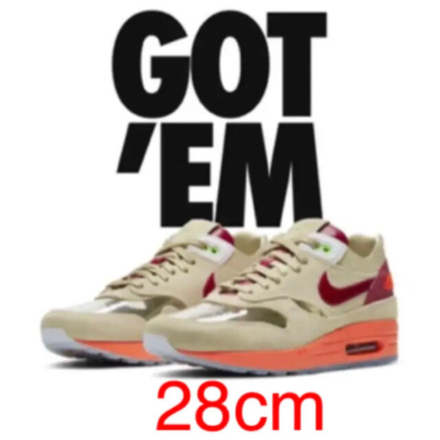 メンズCLOT  NIKE AIR MAX 1  KISS OF DEATH 28cm