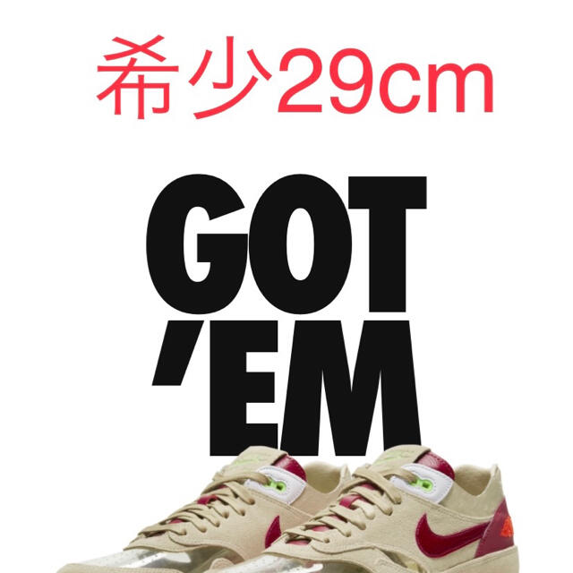 NIKE エアマックス1 クロット 29cm