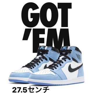 ナイキ(NIKE)のNIKE AIR JORDAN 1 University Blue(スニーカー)