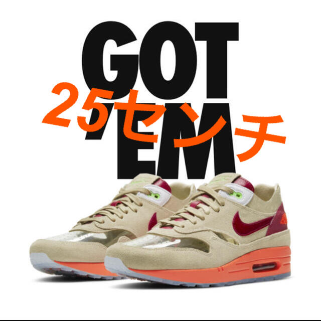 メンズNIKE クロット エアマックス1 -25センチ