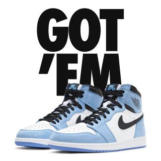 ナイキ(NIKE)のAJ1 University Blue(スニーカー)