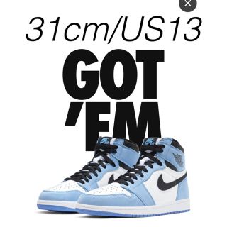 ナイキ(NIKE)のNIKE AIR JORDAN 1 HIGH UNIVERSITY BLUE(スニーカー)