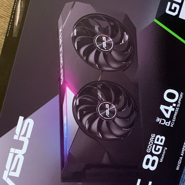 PCパーツ新品未開封　ASUS GeForce DUAL-RTX3070-O8G