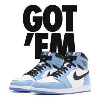 ナイキ(NIKE)のNIKE - AIR JORDAN 1 University Blue(スニーカー)