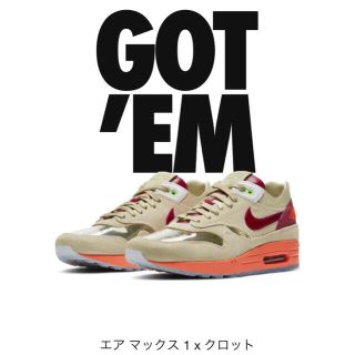 ナイキ(NIKE)の28cm CLOT × NIKE AIR MAX 1 KISS OF DEATH(スニーカー)