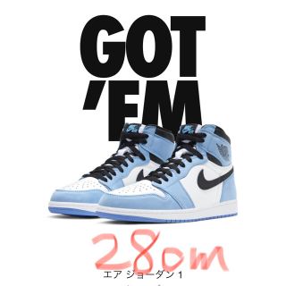 ナイキ(NIKE)のNIKE エアジョーダン1 aj1 ユニバーシティブルー(スニーカー)