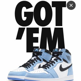 ナイキ(NIKE)のNIKE AIR JORDAN 1UNIVERSITY BLUE"(スニーカー)