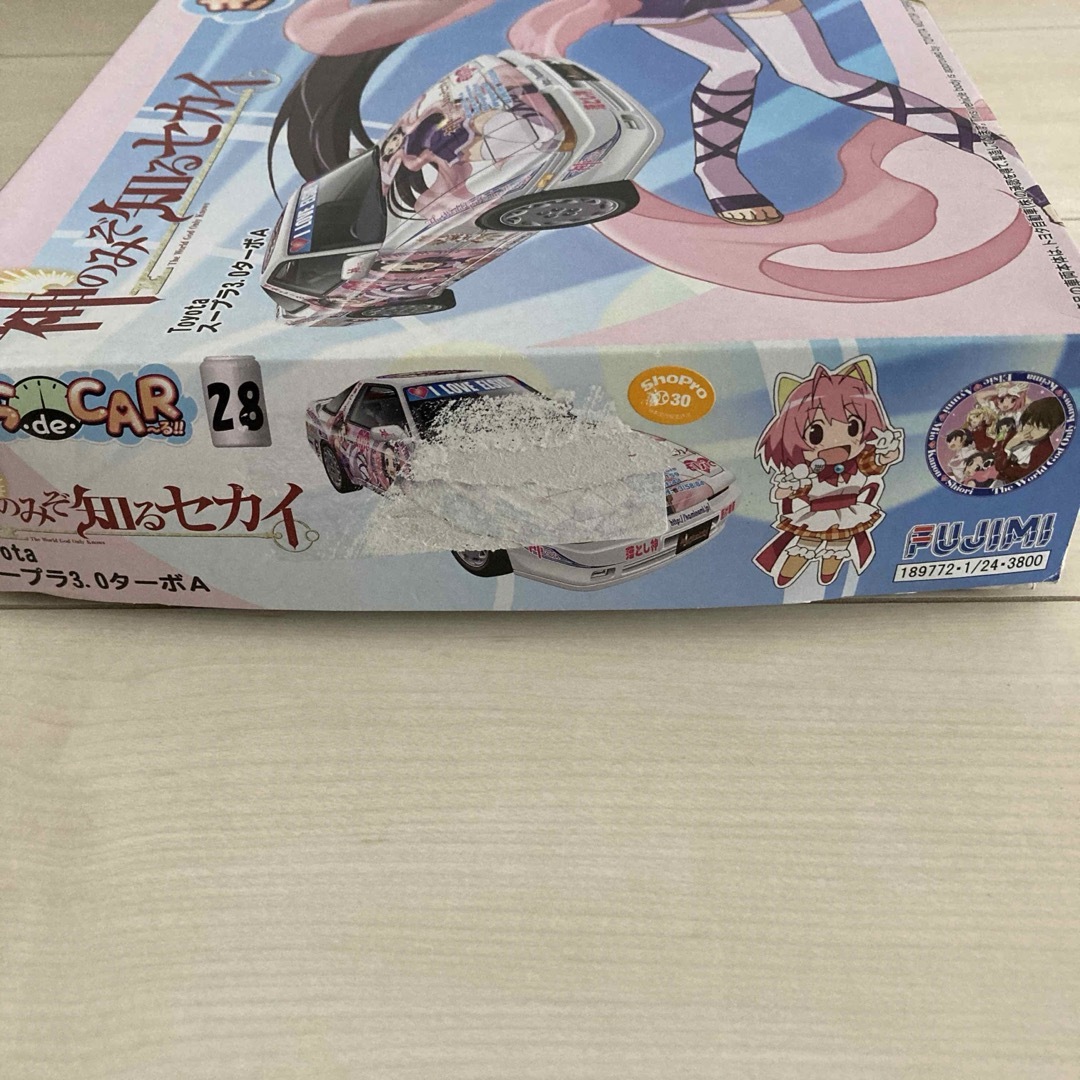 きゃら・de・CAR～る！！　神のみぞ知るセカイ　スープラ　3.0ターボA 痛車 エンタメ/ホビーのおもちゃ/ぬいぐるみ(模型/プラモデル)の商品写真