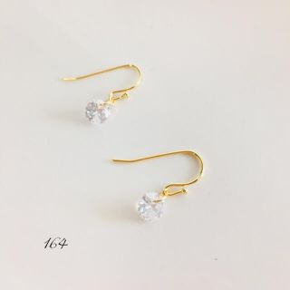 一粒 ジルコニア  ♡(ピアス)