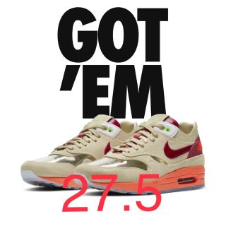 ナイキ(NIKE)のNIKE AIR MAX1 CLOT コラボ　27.5(スニーカー)