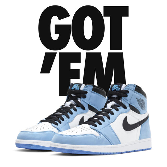 NIKE JORDAN1 エアジョーダン1 University Blue