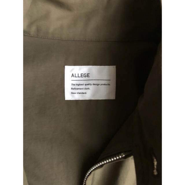 ALLEGE(アレッジ)のallege 17ss zip blouson カーキ M メンズのジャケット/アウター(ブルゾン)の商品写真