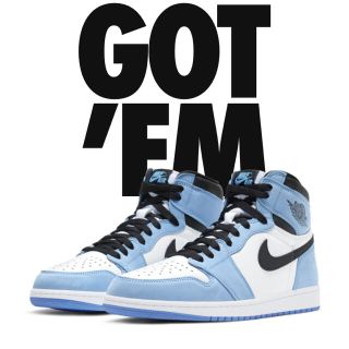 ナイキ(NIKE)のナイキ　ジョーダン1 JORDAN1 university blue 28cm(スニーカー)