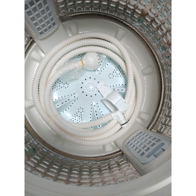 洗濯機　コンパクトサイズ　ガラストップ　お湯取り　7キロ　シャンパン 2