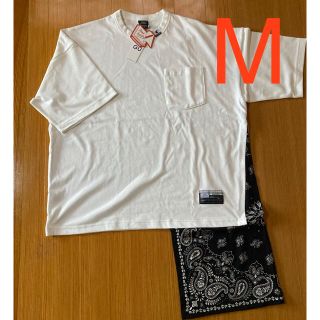 ミハラヤスヒロ(MIHARAYASUHIRO)のGU ミハラヤスヒロ フハクコンビネーションT ホワイト Mサイズ(Tシャツ/カットソー(半袖/袖なし))